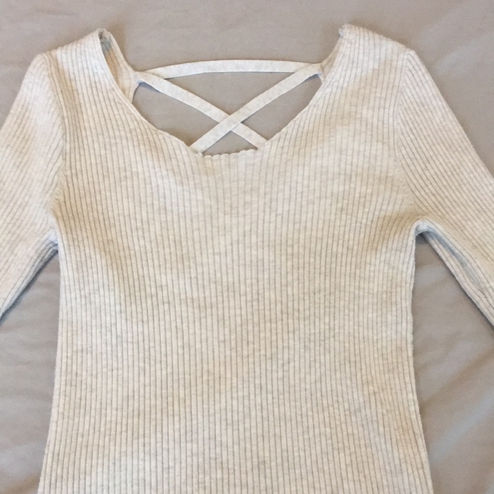 Cross Back Sweater